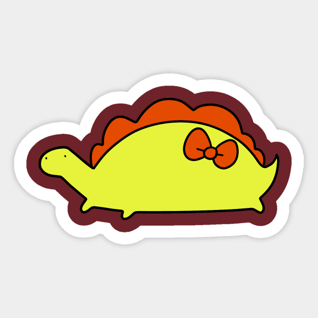 Cute Stegosaurus Sticker by saradaboru